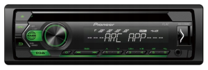 Pioneer DEH-S120UBG Radio Samochodowe 1DIN CD USB AUX – Zielone Podświetlenie